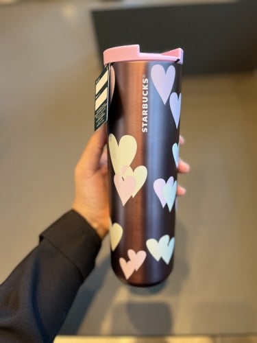 Purple heart tumbler