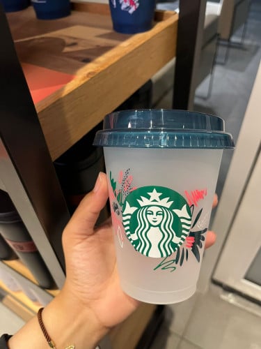 plastic transparent reusable cup
