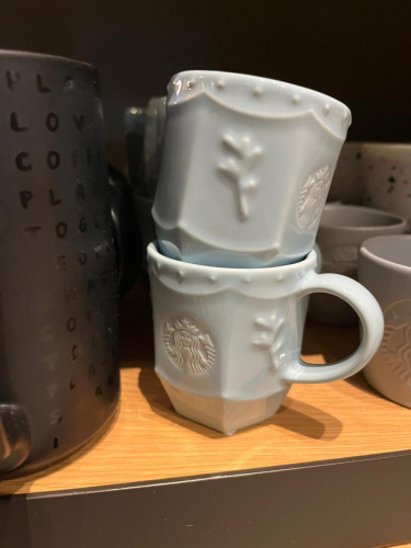 espresso sky blue cup