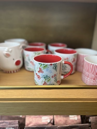 Winter leaf mug