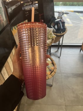 24oz pink tumbler