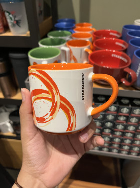Autumn orange mug