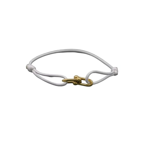 WHITE HORSESHOE BRACELET