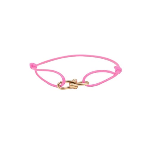 PINK HORSESHOE BRACELET