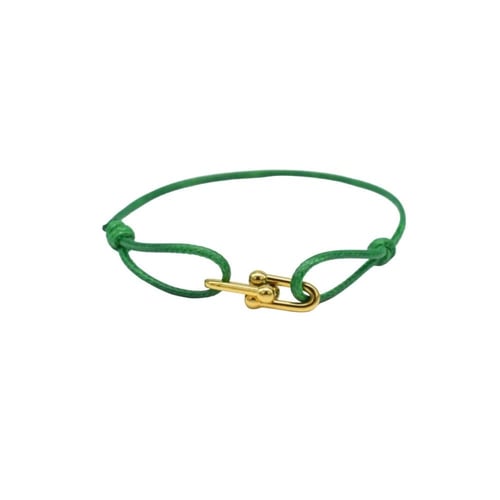 GREEN HORSESHOE BRACELET