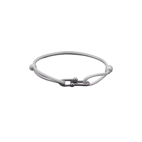 WHITE HORSESHOE BRACELET