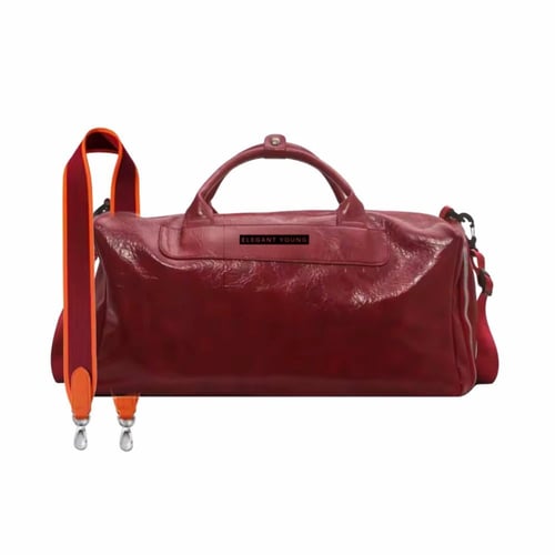 BURGEUNDY TRAVELERS BAG