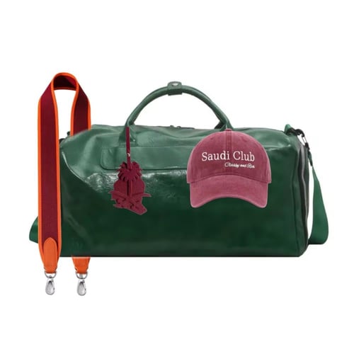 TRAVEL BAG + STRAP + CHARMS + SAUDI HAT