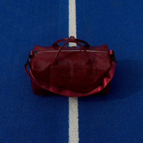 BURGUNDY TRAVEL BAG
