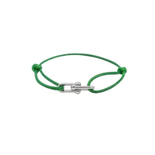 GREEN HORSESHOE BRACELET