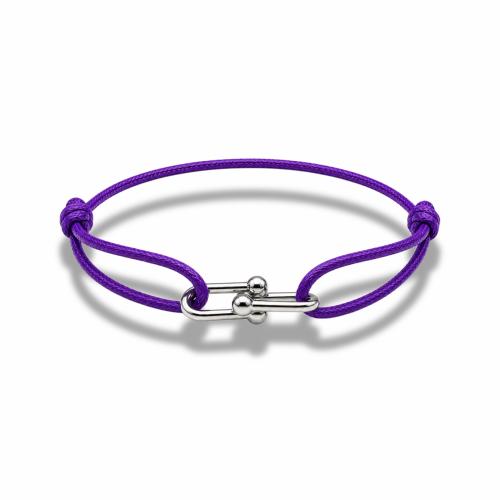 PURPLE HORSESHOE BRACELET