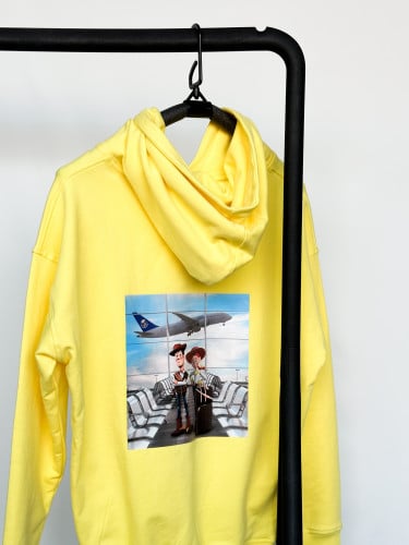 WOODY FLYING WITH SAUDI AIRLINE