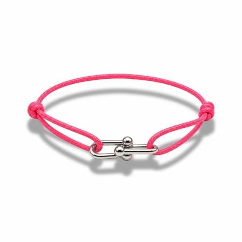 FUCHSIA HORSESHOE BRACELET