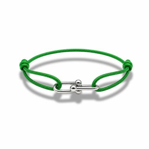 GREEN HORSESHOE BRACELET