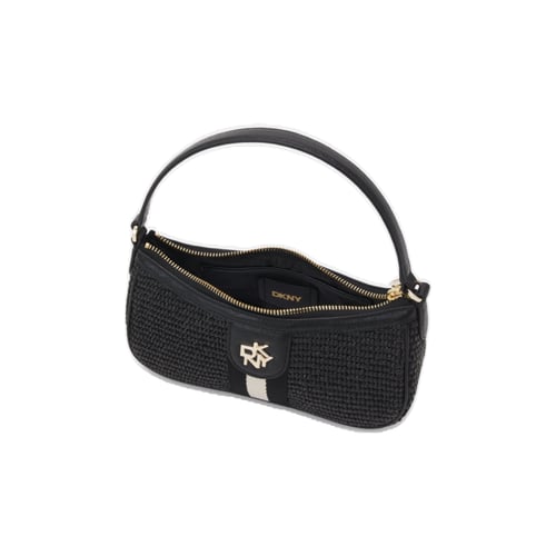 DKNY CAROL BAGUETTE-Black-Gold