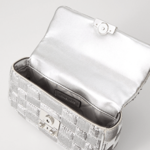 MICHEAL KORS TRIBECA SHOULDER - Silver