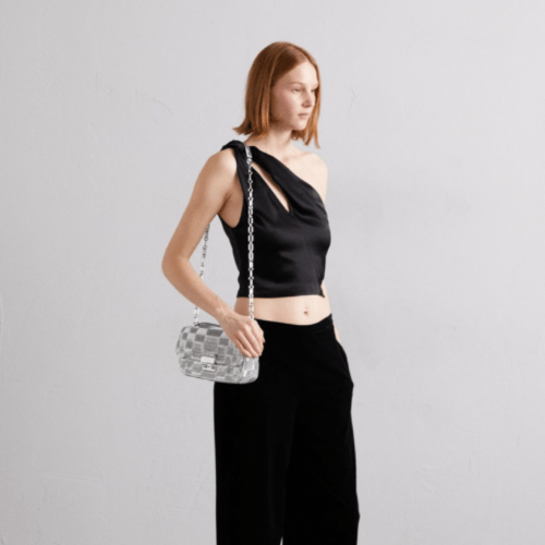 MICHEAL KORS TRIBECA SHOULDER - Silver