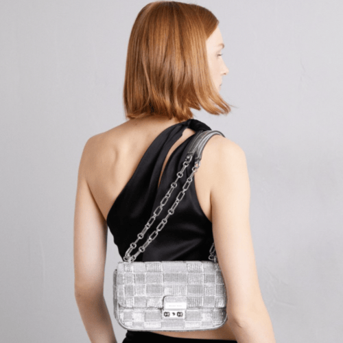 MICHEAL KORS TRIBECA SHOULDER - Silver