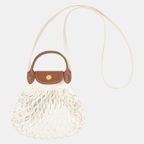 LONGCHAMP LE PLIAGE FILET XS - Ecru