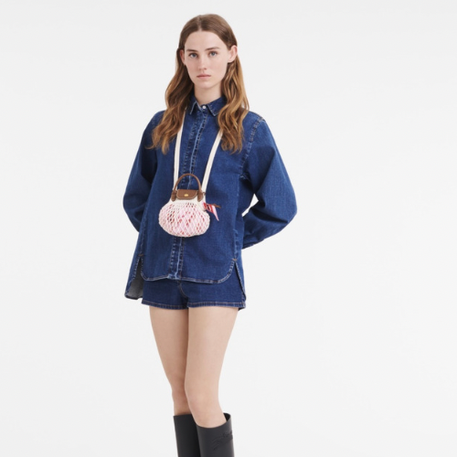 LONGCHAMP LE PLIAGE FILET XS - Ecru