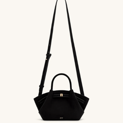 JW PEI HANA MINI FAUX SUEDE TOTE BAG - Black
