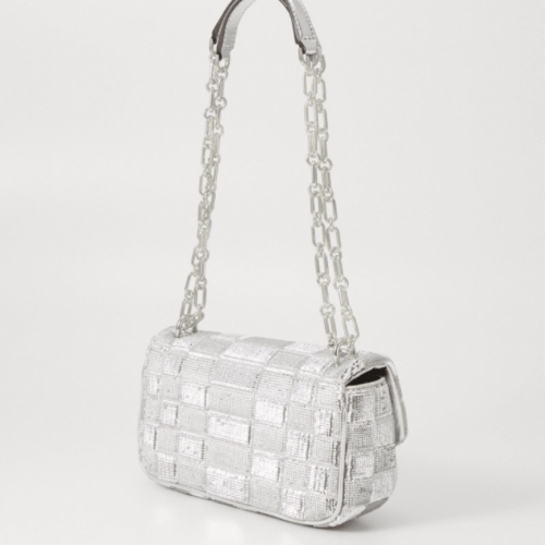 MICHEAL KORS TRIBECA SHOULDER - Silver