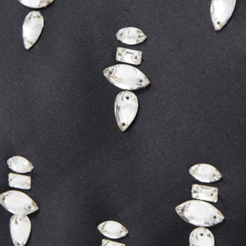 KARL LAGERFELD SOIREE HALF MOON EMBELL HANDBAG - B...