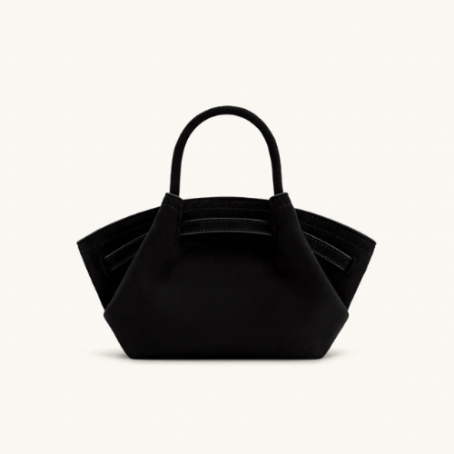 JW PEI HANA MINI FAUX SUEDE TOTE BAG - Black