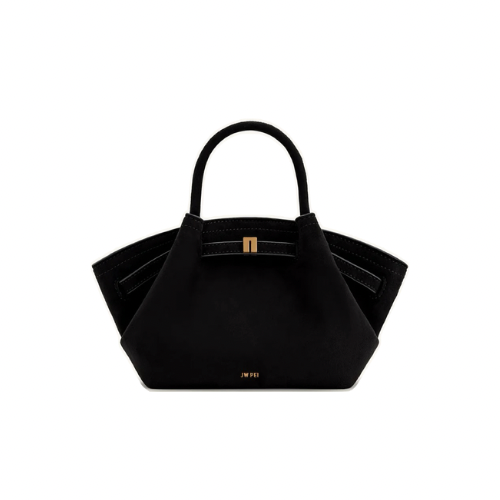 JW PEI HANA MINI FAUX SUEDE TOTE BAG - Black