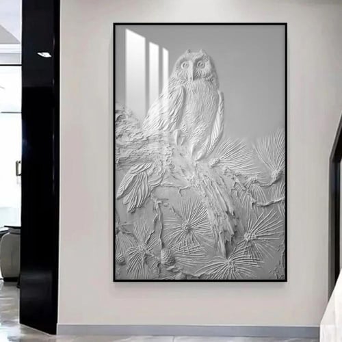 لوحة جدارية خشبية مطبوعة بتصميم اللوحة الجبسية مع...