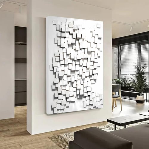 لوحة جداربة قماشية مطبوعة بتصميم اللوحة الجبسية مع...