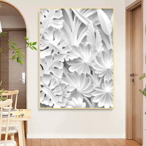 لوحة جداربة قماشية مطبوعة بتصميم اللوحة الجبسية مع...