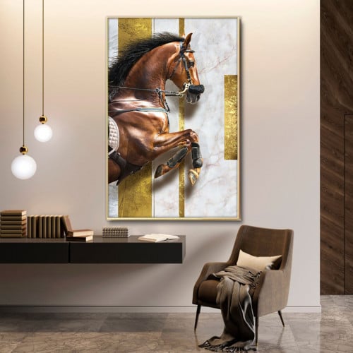 لوحة قماشية بتصميم مودرن مع برواز مجوف