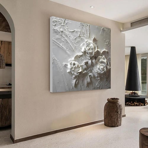 لوحة جدارية خشبية مطبوعة بتصميم اللوحة الجبسية مع...