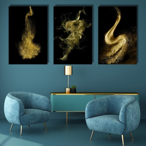 لوحة قماشية مودرن بتصميم رسم تجريدي