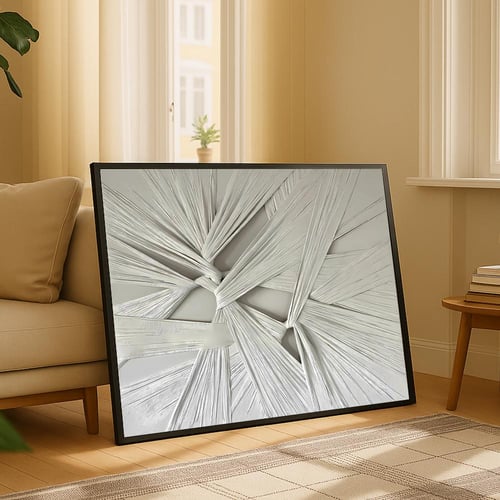 لوحة جداربة قماشية مطبوعة بتصميم اللوحة الجبسية مع...