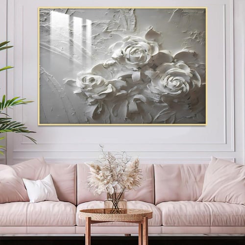 لوحة جدارية خشبية مطبوعة بتصميم اللوحة الجبسية مع...