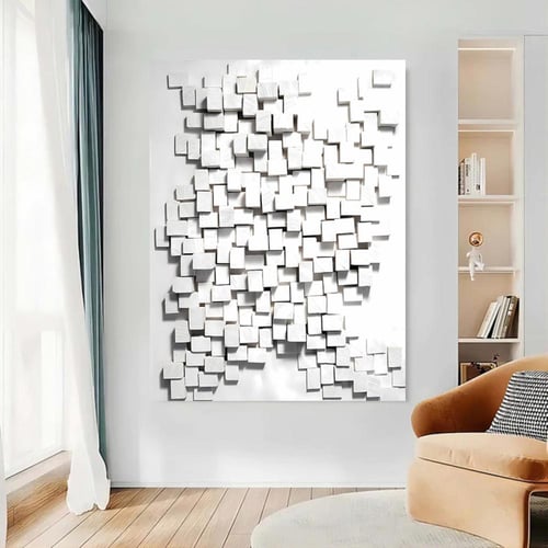 لوحة جداربة قماشية مطبوعة بتصميم اللوحة الجبسية مع...