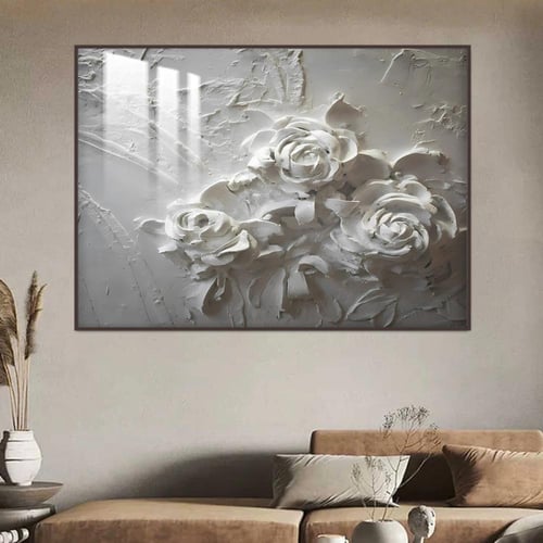 لوحة جدارية خشبية مطبوعة بتصميم اللوحة الجبسية مع...