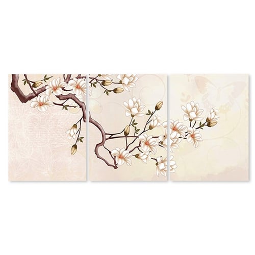 ثلاث لوحات خشبية جدارية - 120x60 سم