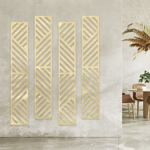 لوحة اكريليك بتصميم الفن التجريدي والهندسي - قياس...