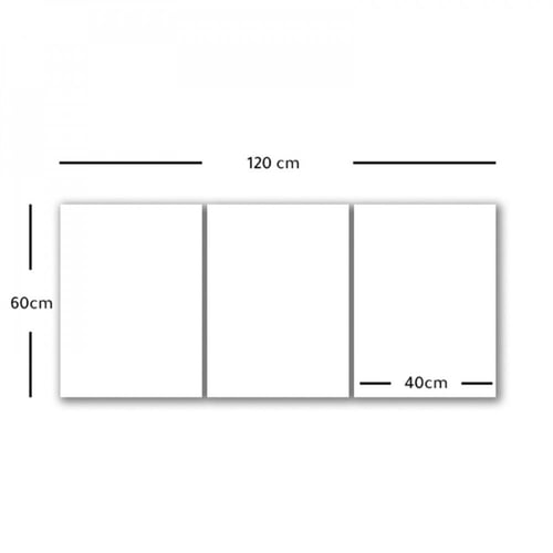 ثلاث لوحات قماشية إسلامية