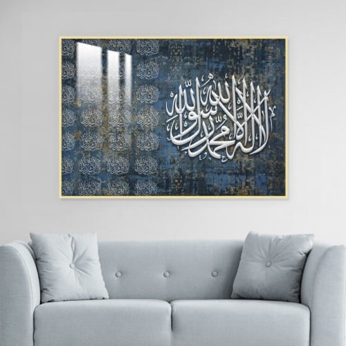 لوحة جدارية مع برواز و طبقة من اكريلك