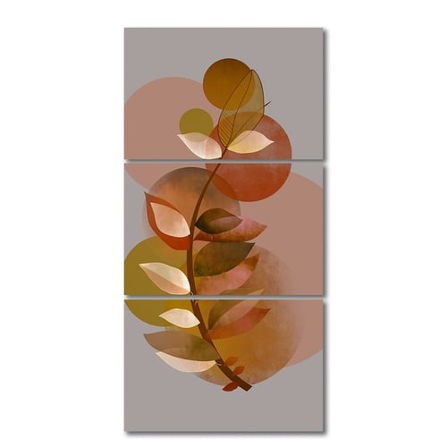 ثلاث لوحات خشبية ام دي اف مقاس 120x60 سم