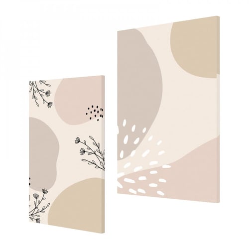 لوحة قماشية ثنائية بتصميم مودرن