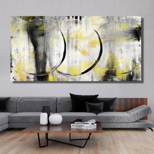 لوحة قماشية مودرن بتصميم رسم تجريدي