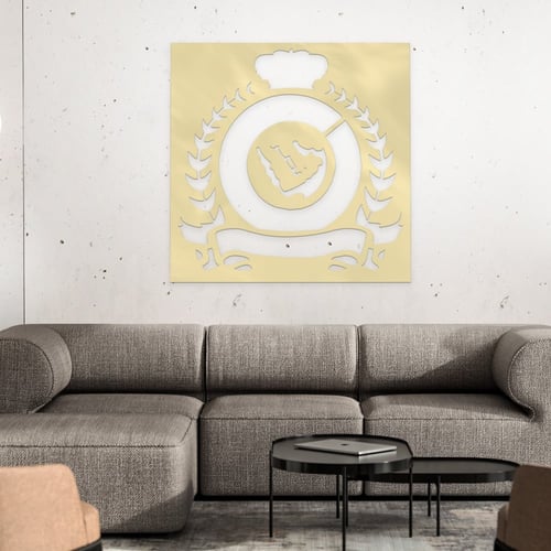 لوحة اكريلك بنقشة نادي النصر السعودي