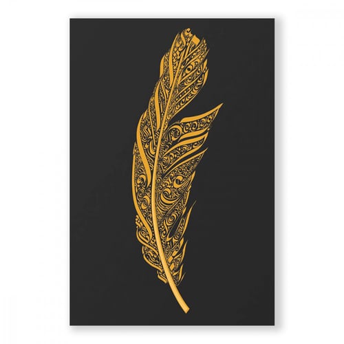 لوحة قماشية مودرن بتصميم ريشة