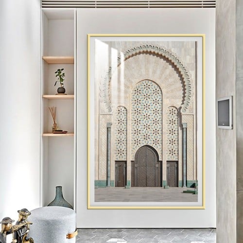 لوحة جدارية مع برواز و طبقة من اكريلك