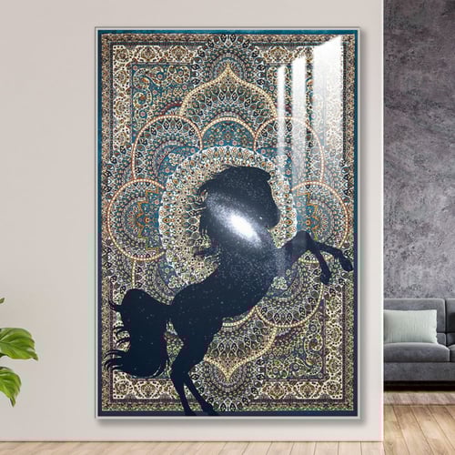 لوحة جدارية مع برواز و طبقة من اكريلك